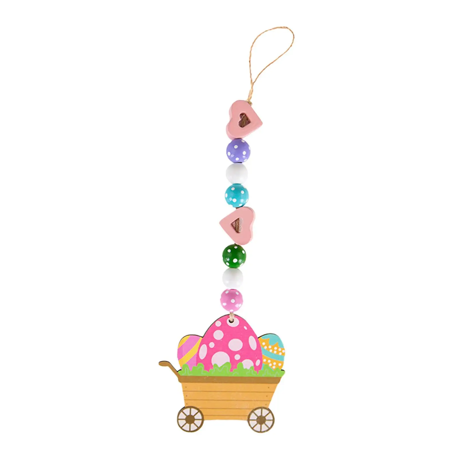 Wooden Hanging Decoration Colorful Length 28cm Charming Decorative Party