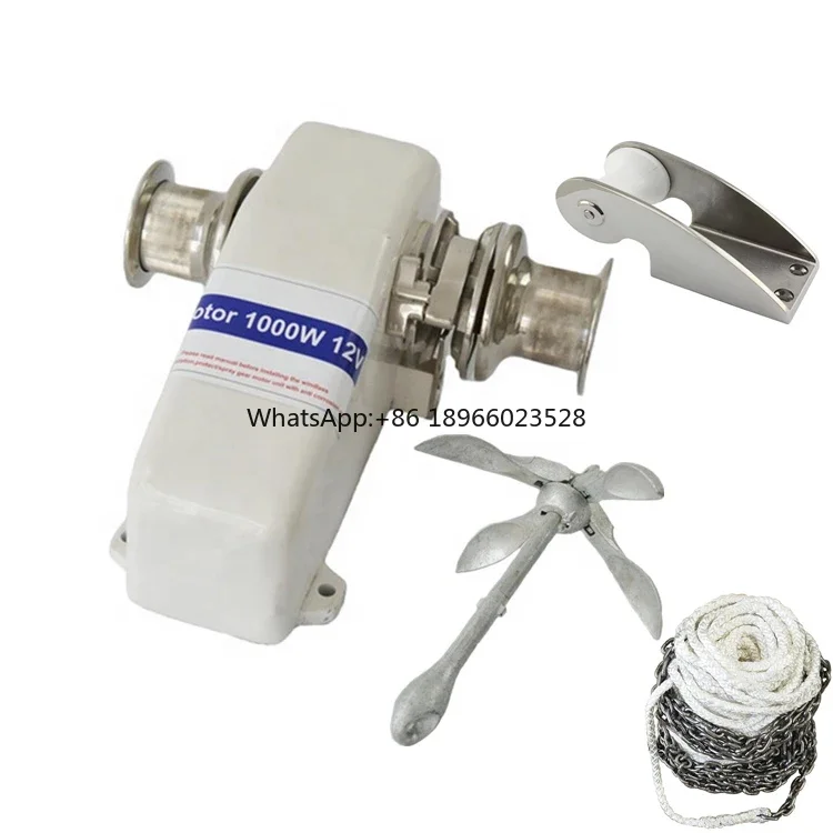 Boat Accessories 12v 24v Horizontal Windlass with Anchor Chain and Rope