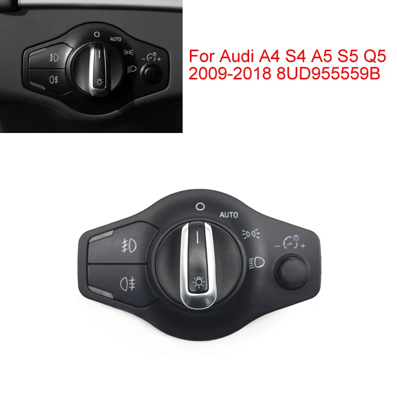 8K0941531AS Headlight Switch Control Device Is Equipped With Automatic Adjustment For Audi A4 S4 A5 S5 Q5 2009-2018 8UD955559B