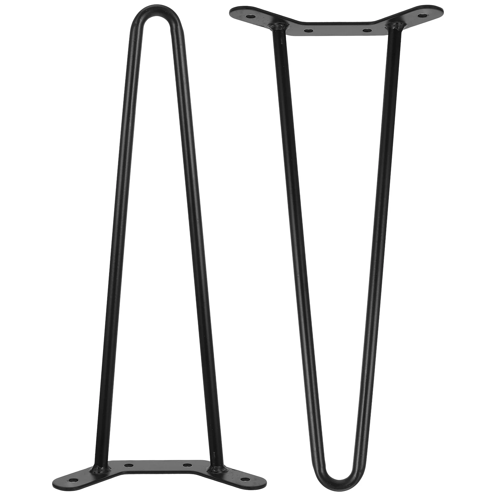 Pieds en épingle à cheveux en métal pour Table Simple, 2 pièces, pour remplacement de meubles, Style industriel Durable, bureau, Table basse, extrémité de banc, armoire latérale