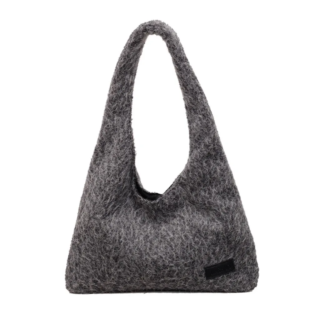 

Trendy Grey Khaki Tote Bag Versatile Shoulder Bag Magnetic Buckle Comfortable Handle Underarm Bag Autumn Winter