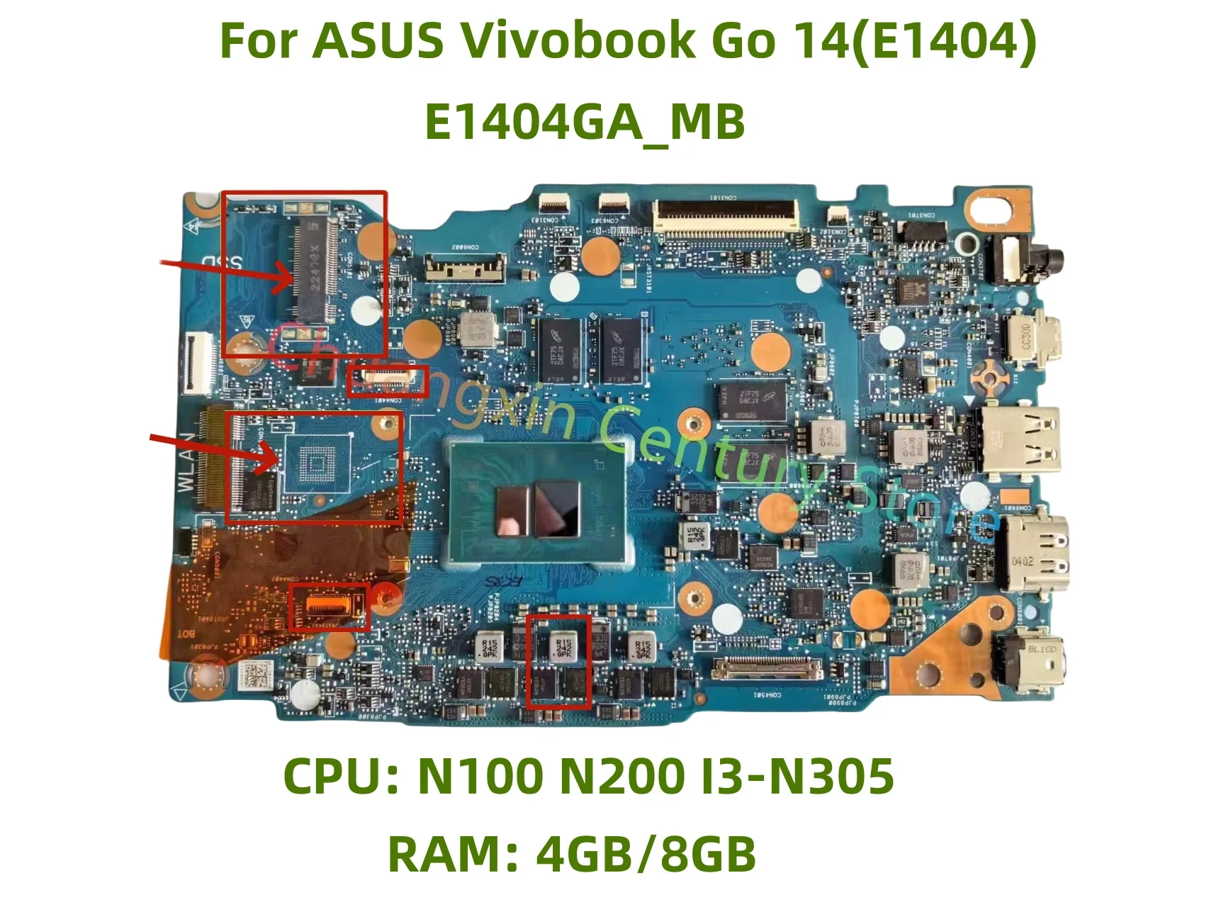 E1404GA-MB suitable for ASUS Vivobook Go 14(E1404G) E1504G laptop N100 N200 I3-N305 CPU RAM 4G/8G 100% testing