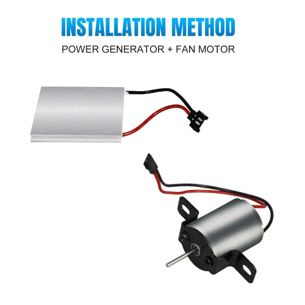 Motor Set Fireplace Fan Motor Replacement Parts Aluminium alloy Power Generation Sheet High Temperature Resistant