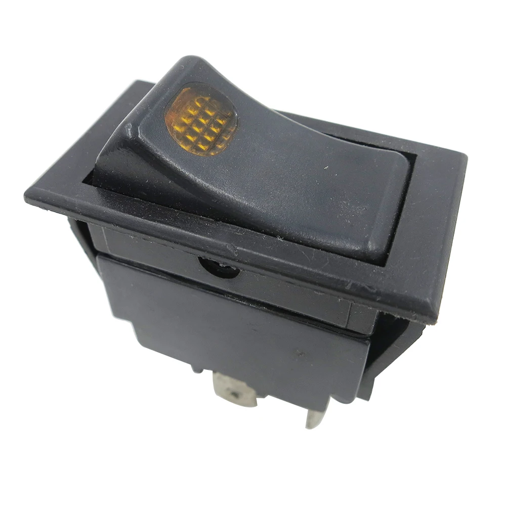 Factory Direct Auto On-Off Rocker Switch Auto Car Push-Pull Switch Button Switch Yellow Color Light