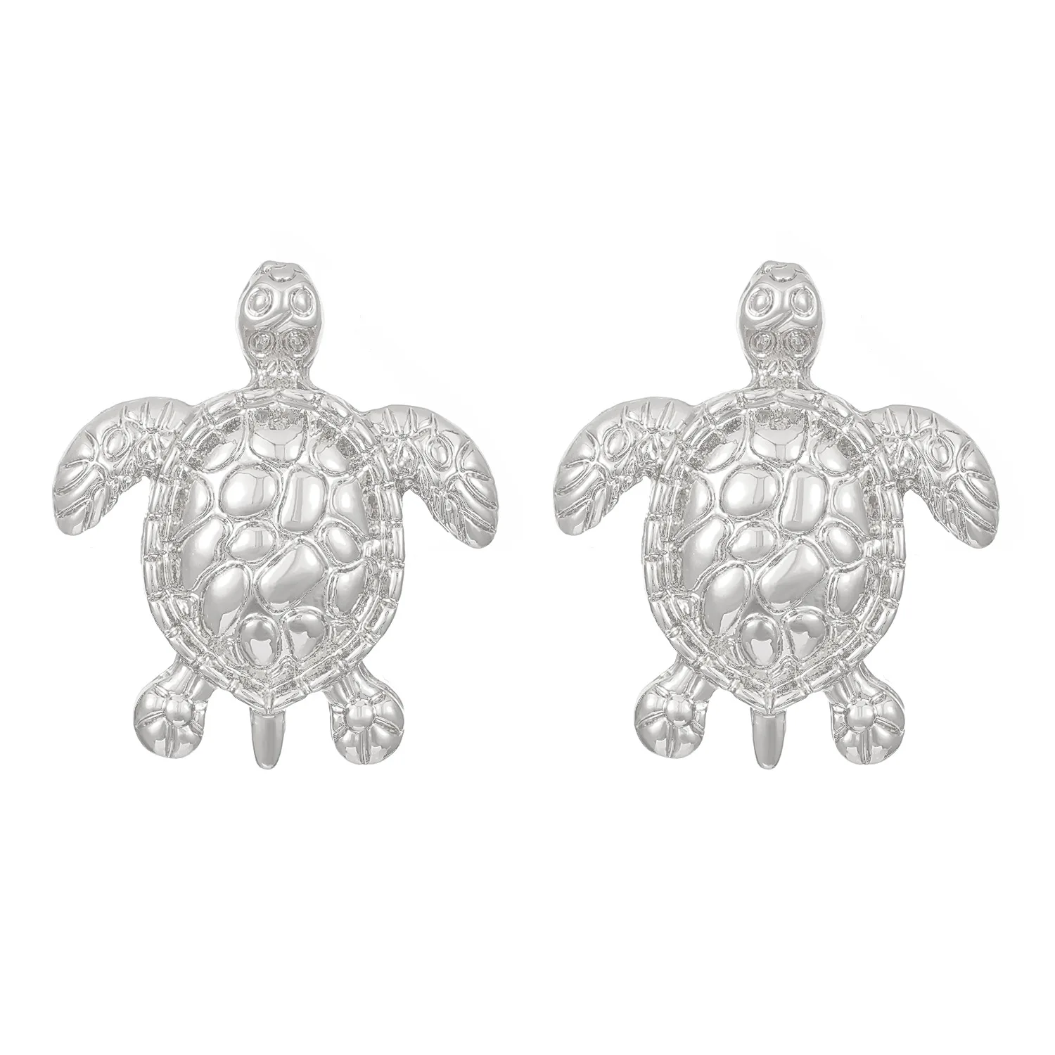 Pendientes de acero inoxidable con forma de tortuga para mujer, moda europea y americana, personalidad Retro, regalos de joyería simples