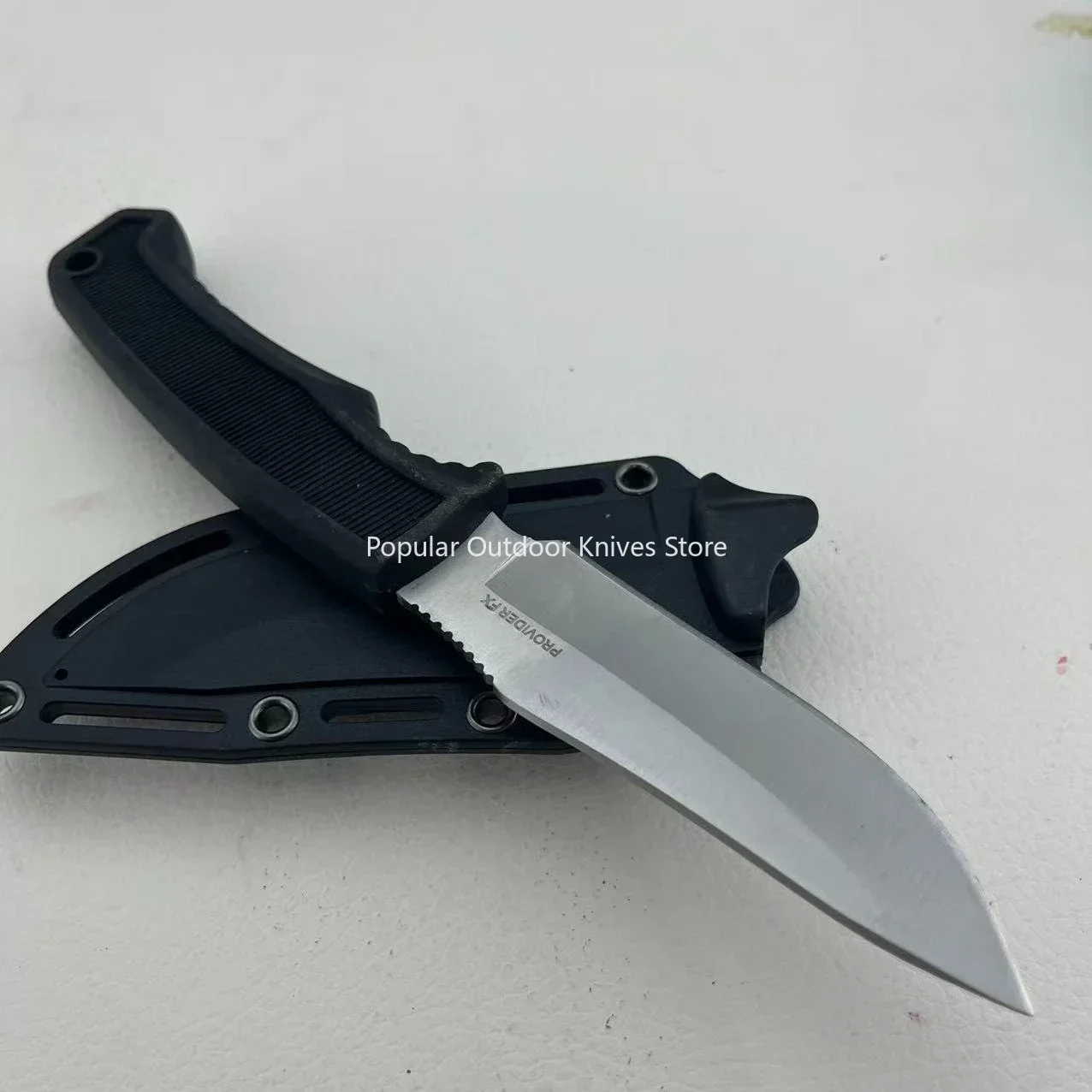 FK1001 7Cr13Mov Outdoor-Messer mit fester Klinge, robuste Scheide, für Bergsteigen, Wandern, Camping, tragbare Messer für den täglichen Gebrauch, Allzweck-Obstmesser – Detail 11
