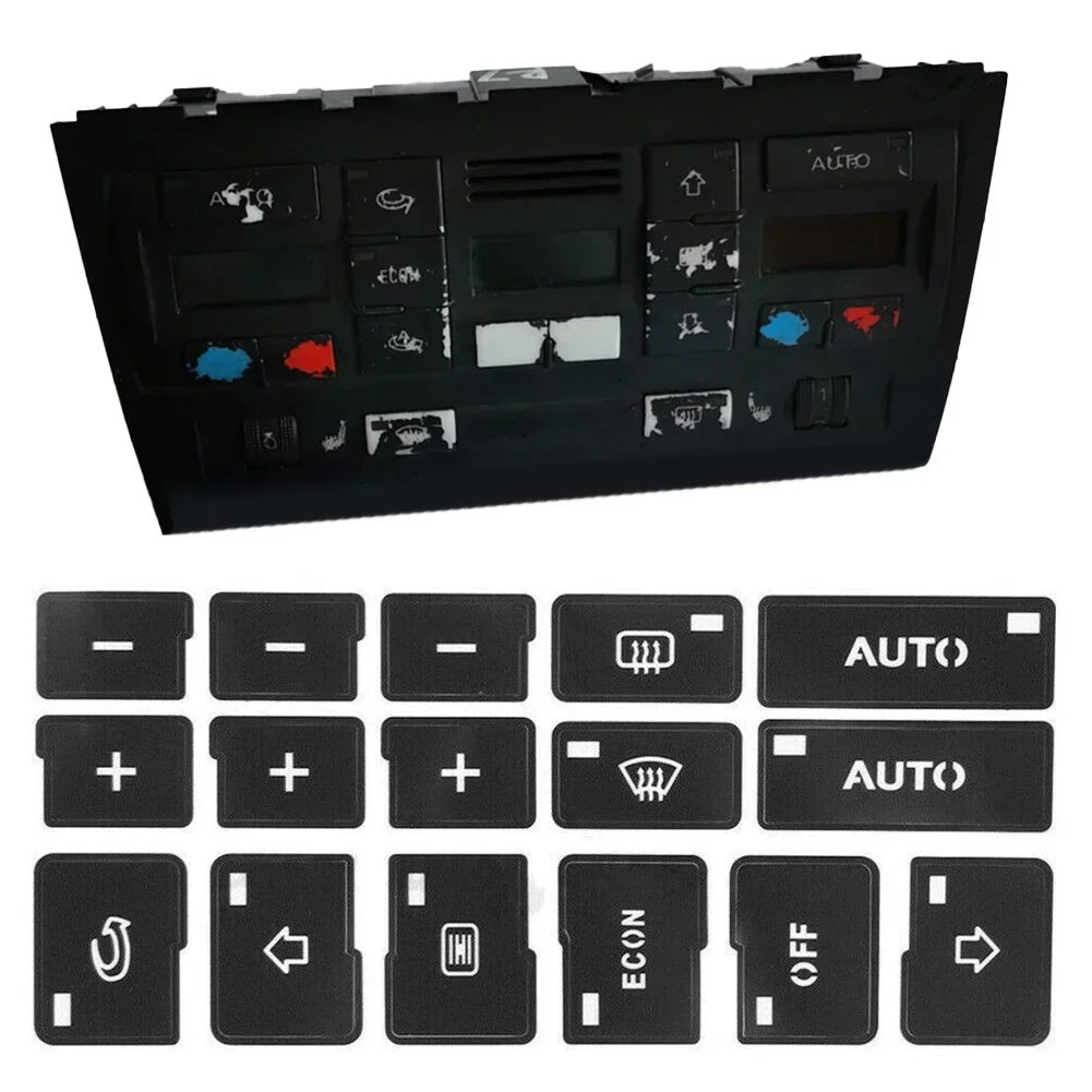 

Carhome AC Climate Control Button Repair Decals For A4 B6 B7 Restoration Styling Decorat