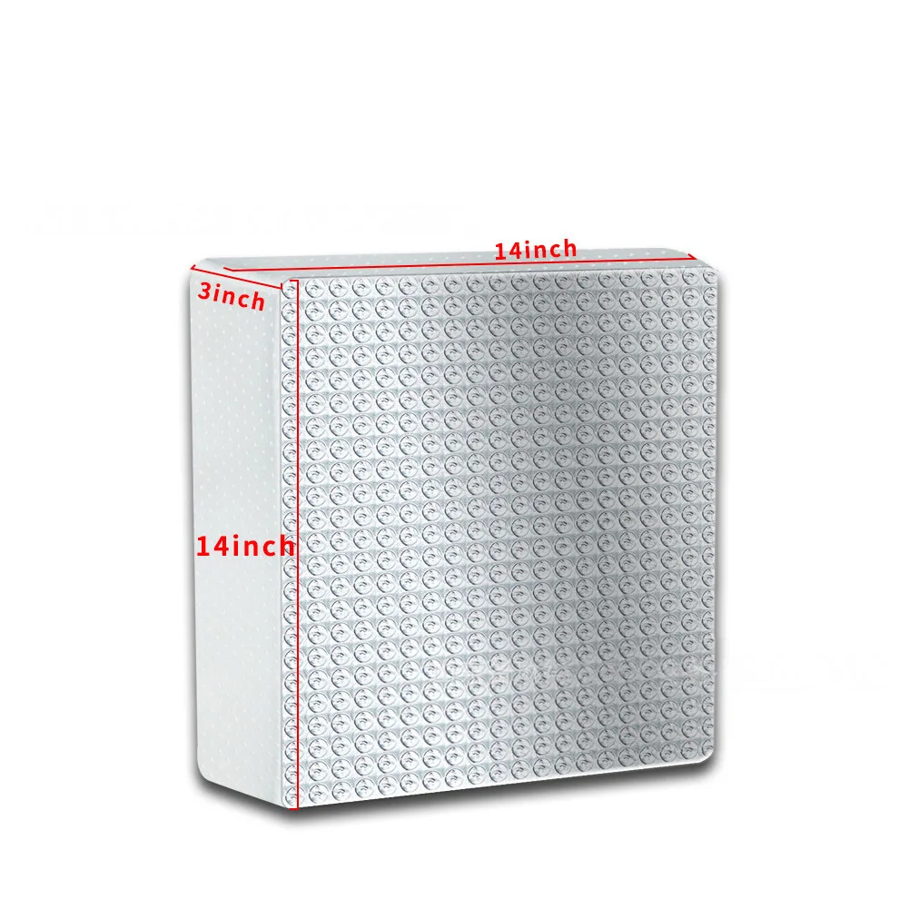 RV Sunshade for Sunroof 14x14x3 Inches Silver Reflective Mat Supports Airflow and Thermal Stability in Campervan