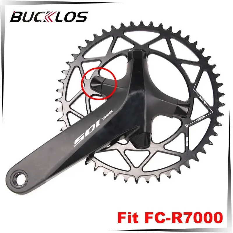 BUCKLOS 4pcs 체인 링 볼트 알루미늄 체인 휠 커버 Shimano FC-R7000 R8000 R9100 용 단일 속도 체인 링 나사