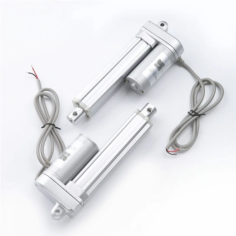 تخصيص 12 فولت/24 فولت 100-600 مللي متر السكتة الدماغية محرك خطي صغير للآلات الزراعية