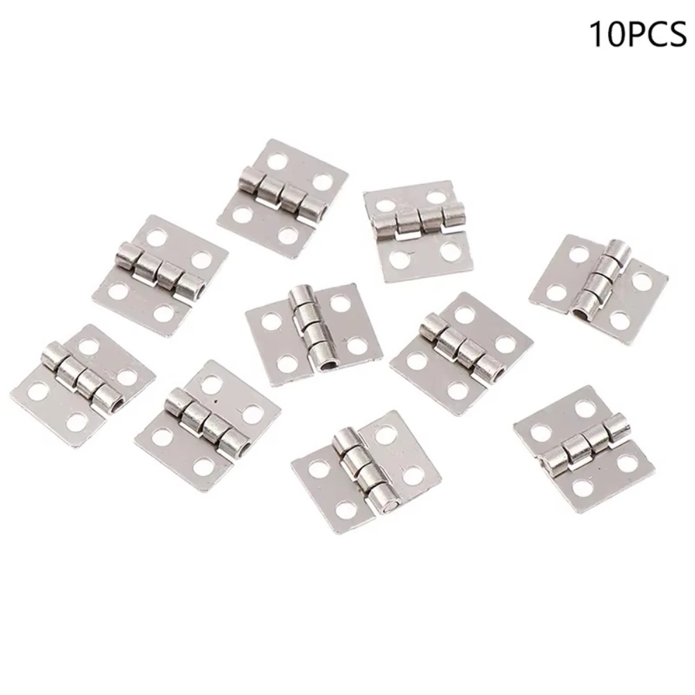 10Pcs Mini Folding Simulation Door Hinge for 1/10 RC Crawler TRX4 1/14 Tamiya SCANIA 770S RC Dump Truck