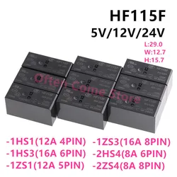 5 sztuk nowy oryginalny JQX-115F HF115F -005 012 024 048-2ZS4 -2 hs4 1 hs3 1 hs1 1 zs1 1 zs3 6PIN 8A 12A 16A 5V 12V 24V przekaźnik mocy