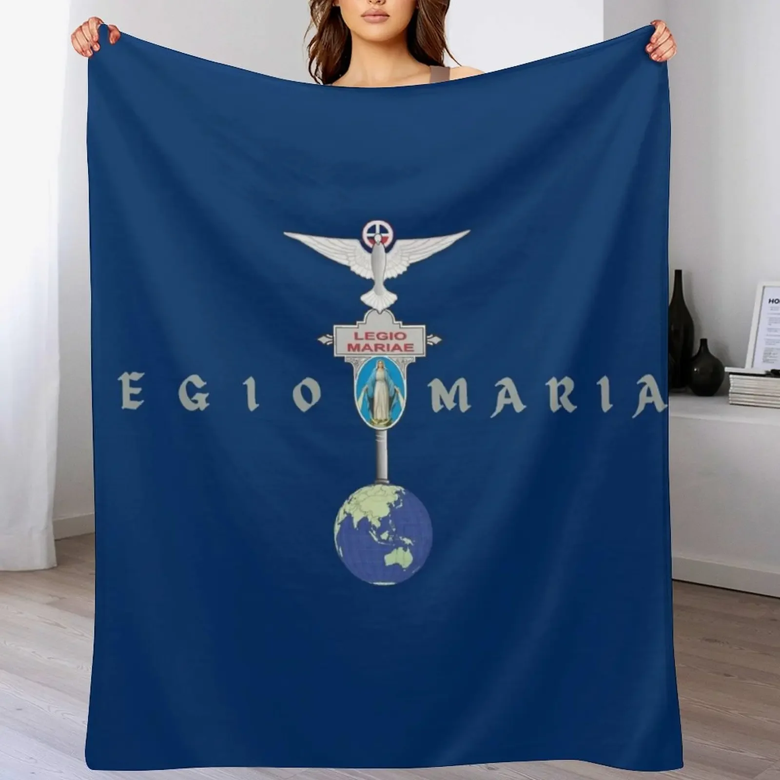 

Legion of Mary, Legio Mariae, Marijina Legija Throw Blanket Luxurious Soft Fuzzy Blanket for Sofa Bed