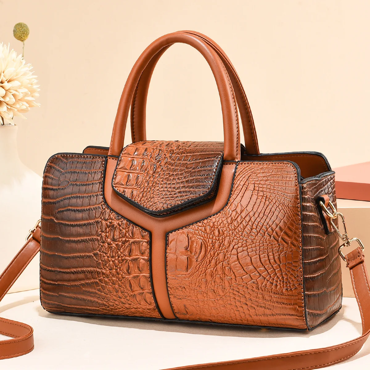 Bag Women 2022 New Fashion Crocodile Pattern Handbag Large Capacity Casual Shoulder Messenger Bag Purses and Handbags