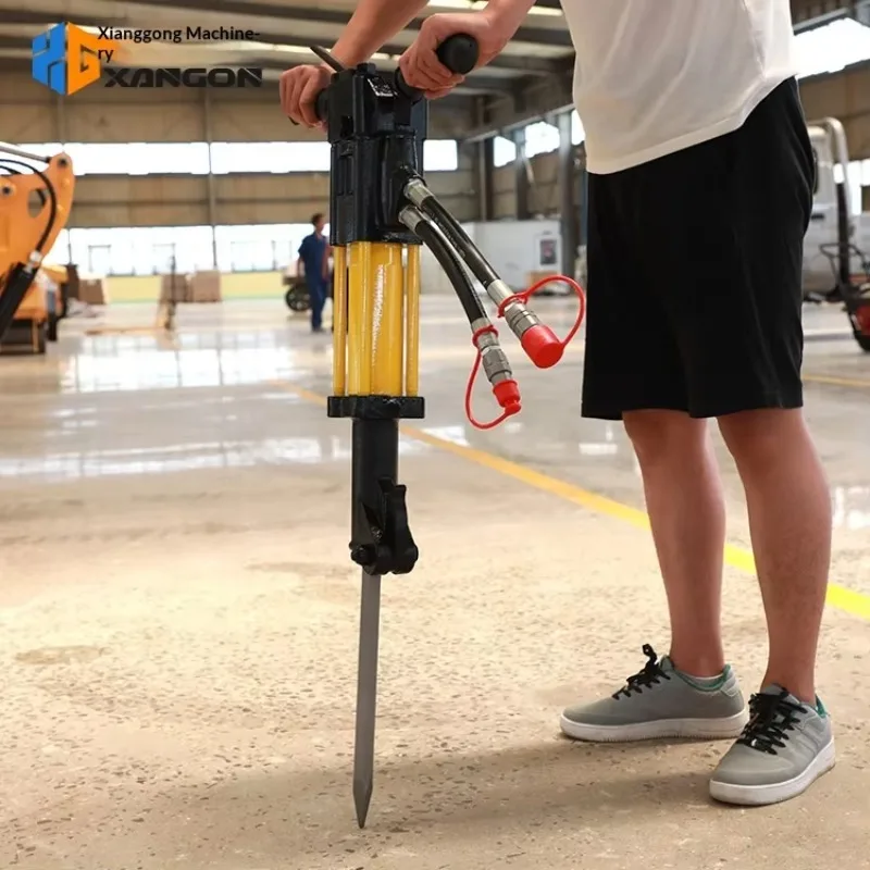 Handheld Hydraulic Breaker Hammer Tool Type 18 For Asphalt Cement Road Repair