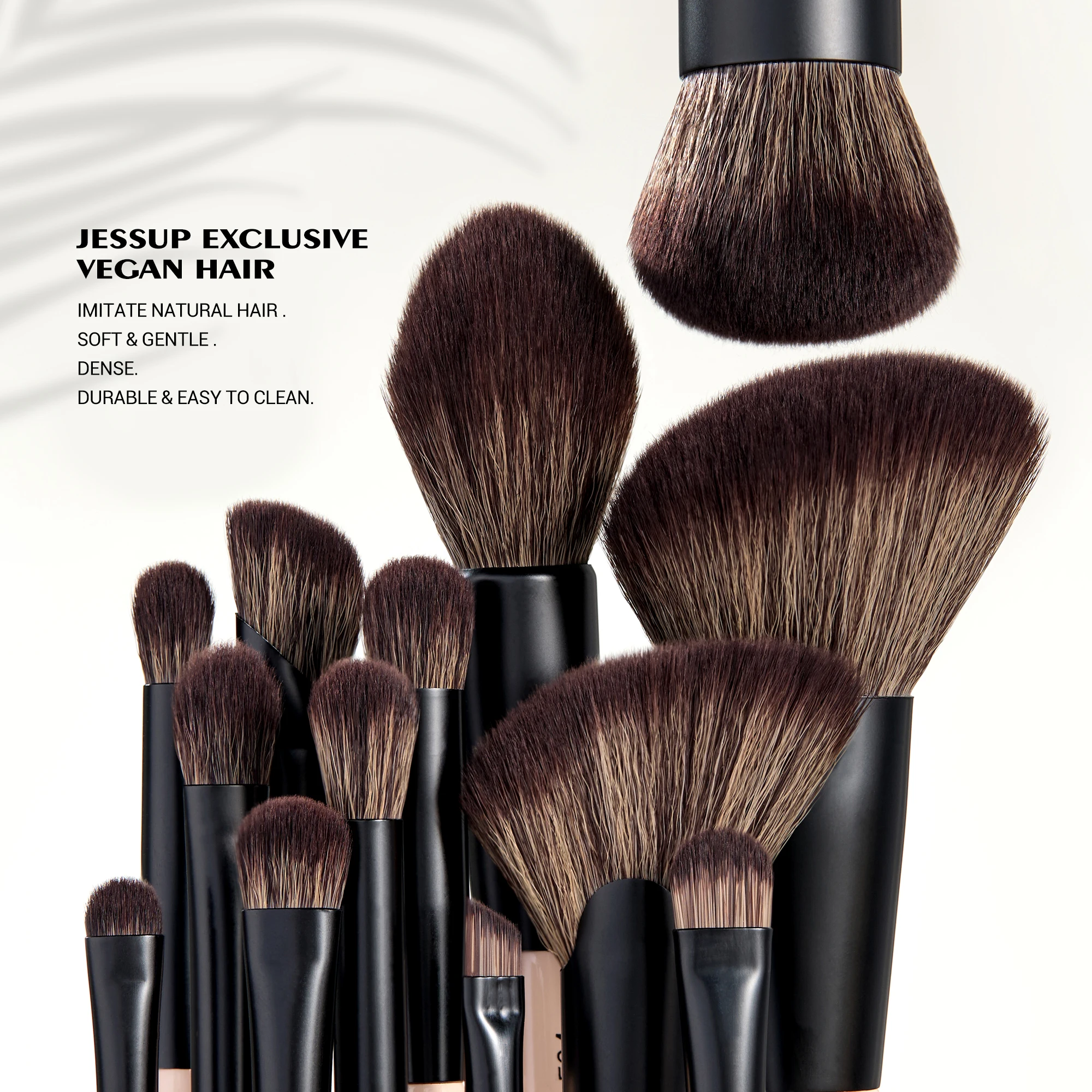 Jessup Makeup Brushes Set, 3/5/7pcs Double Sided Makeup Brush Foundation Eyeshadow Powder Blending,Cruelty-Free Peach Dust T600