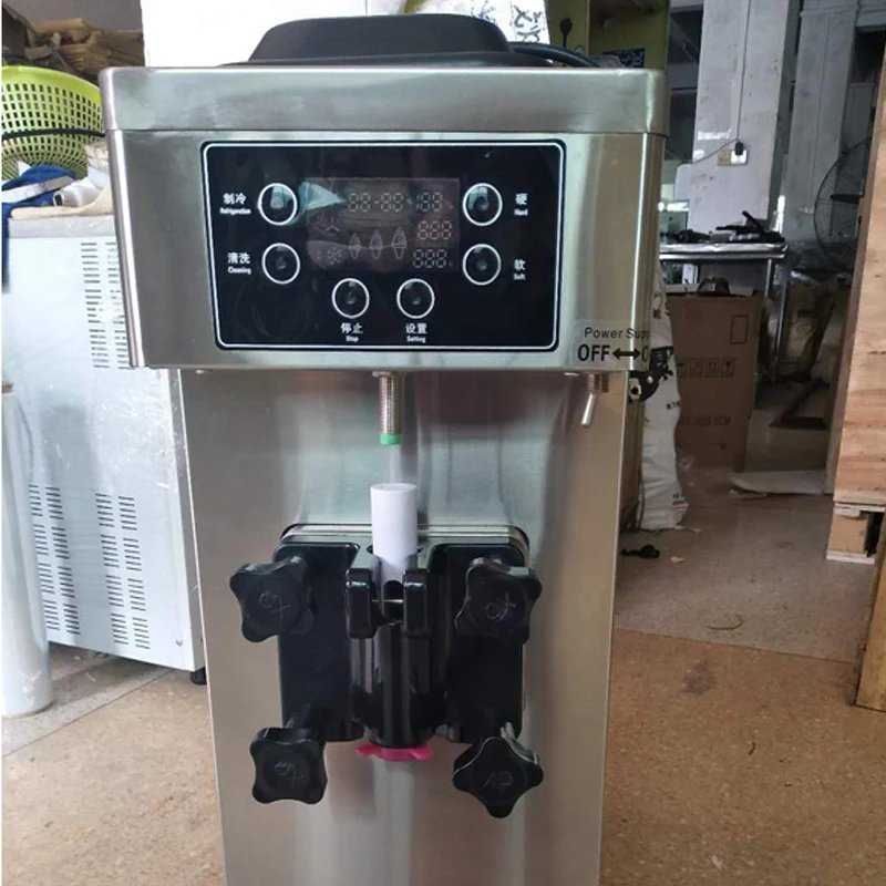 نموذج جديد صانع الآيس كريم سطح المكتب آلة بيع الآيس كريم الناعمة الصغيرة 1 آلة الآيس كريم نكهة مع شحن مجاني إلى الباب