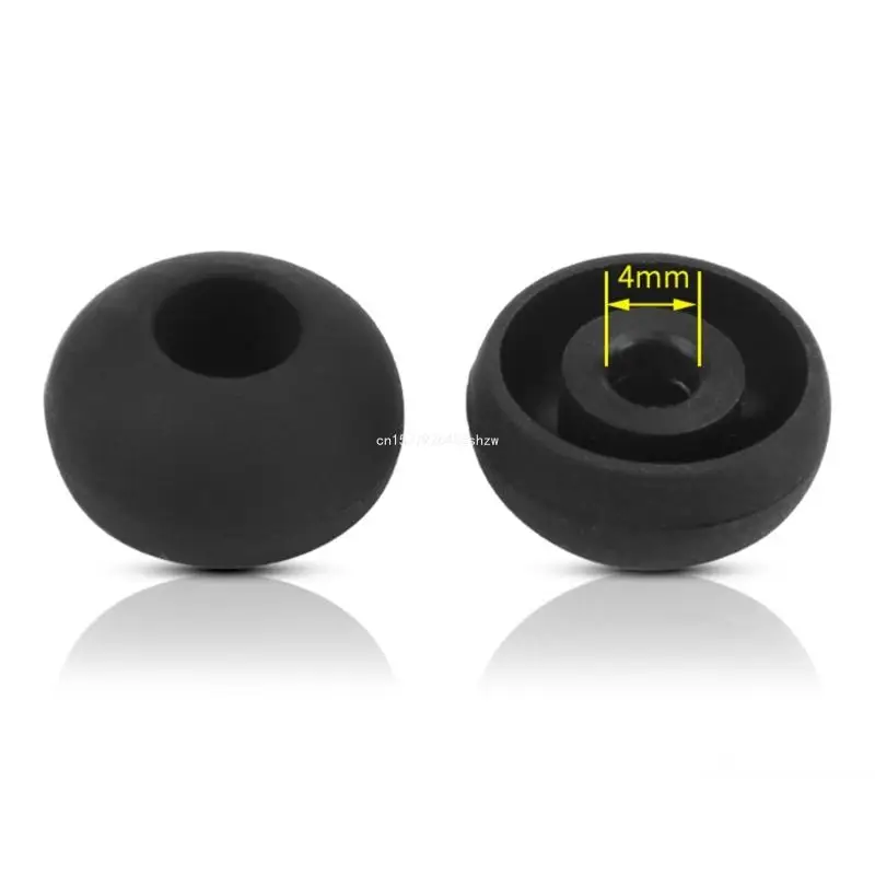 Ear Tips for In Ear Headphones, Inner Hole 4mm 3Pairs Soft Silicone Earbud Tips Eartips for FLASH Headphones Dropship image 2