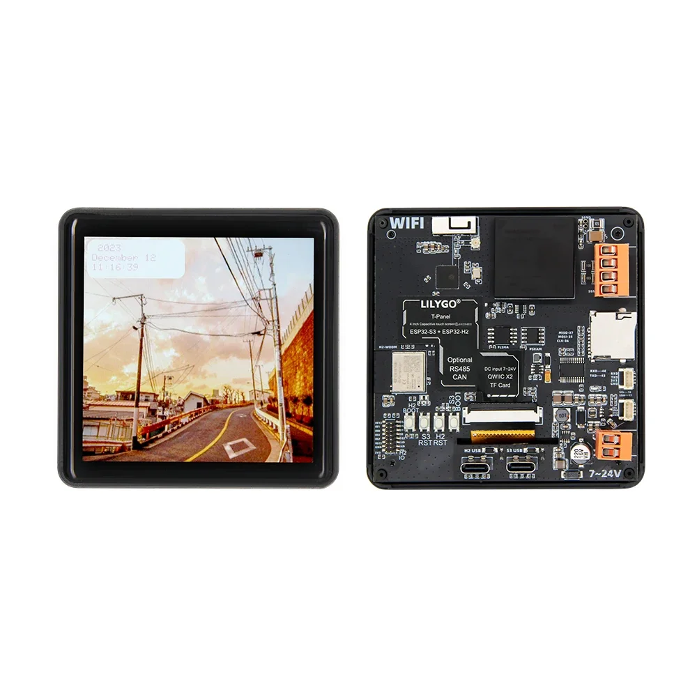 

LILYGO T-Panel-S3 4.0-inch LCD ESP32-S3 ESP32-H2 Dual Mcu Development Board 480*480 SPI+RGB Screen WIFI Bluetooth Module