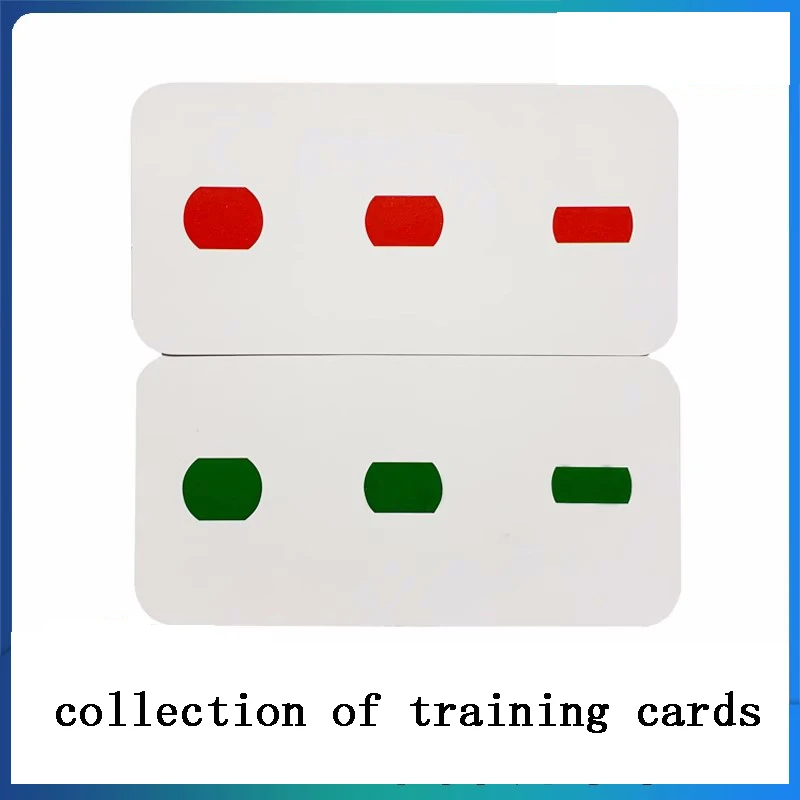 Exotropia amblyopia collection ability training fusion visual fusion adjustment visual training collection card