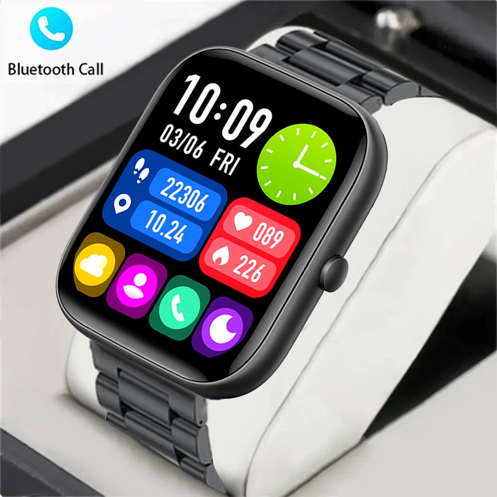 2024 Men Smart Watch With High-Definition Screen Bluetooth Call Waterproof Fitness Women Smartwatch Suitable For Xiaomi Android