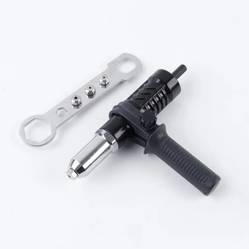 For Riveting Gun Conversion Head Electric Rivet  Blind Riveting Tool Electric Drill Nut Gun Aluminum Alloy Nail Puller