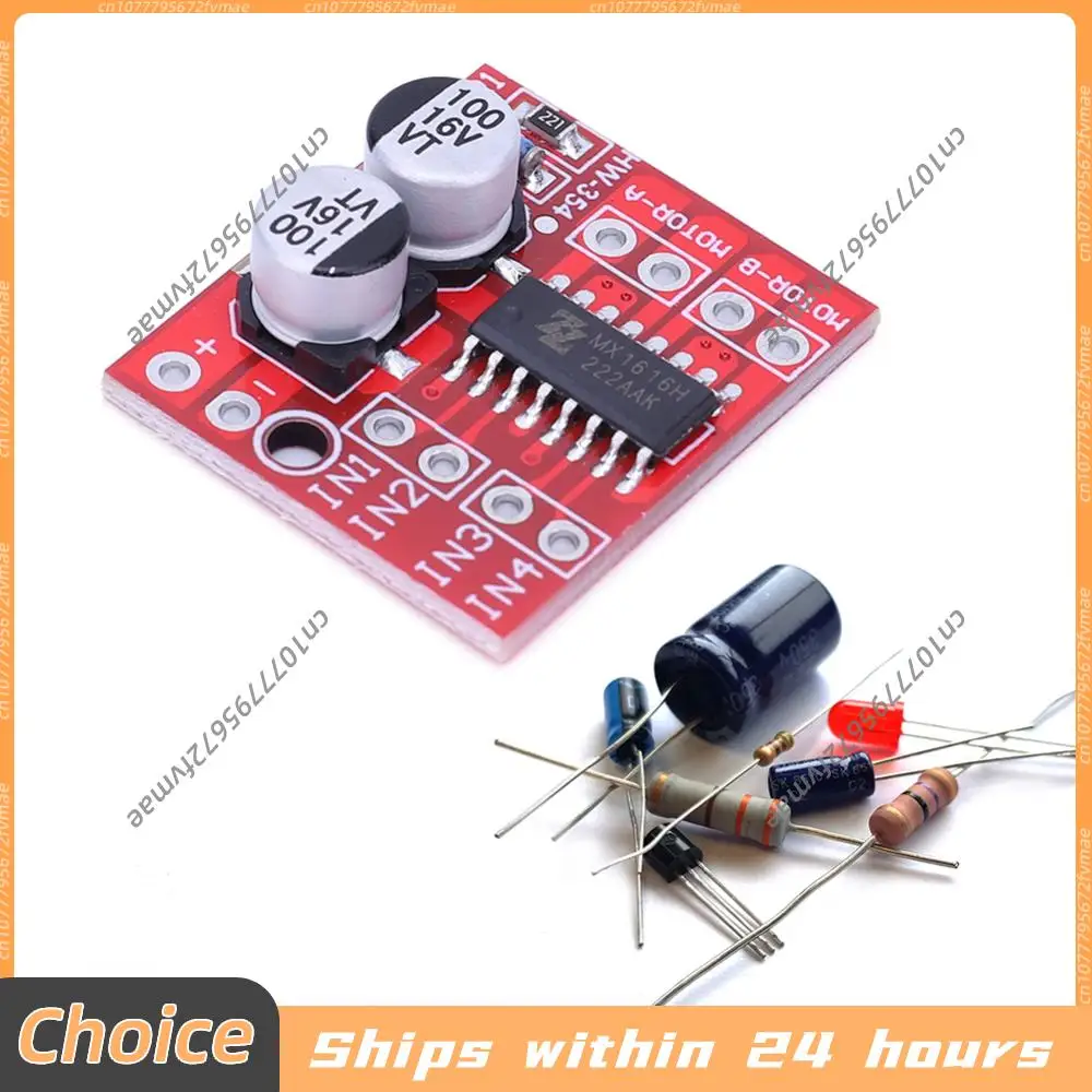 L298N Dual Stepper Motor Development Board Two Channel Mini Stepping Motor Drive Board Reversing PWM Speed Electronic Components