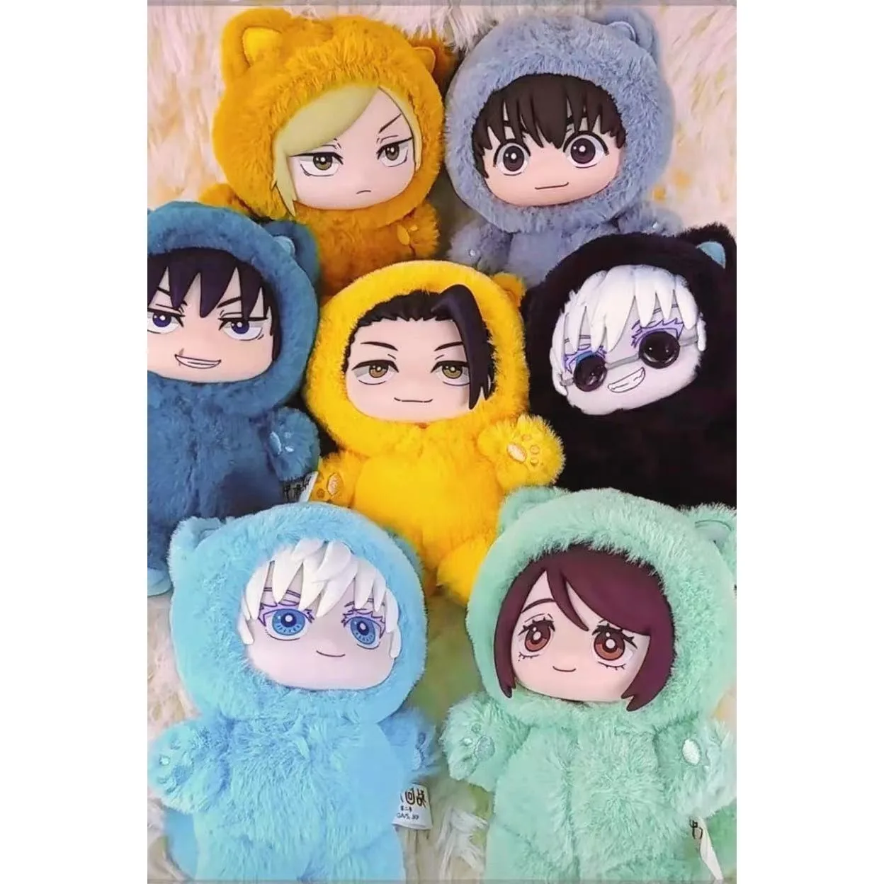 2025 Stock frais Jujutsu Kaisen S2 chat parc Festival Gojo Satoru boîte aveugle peluche poupée pendentif sac modèle à collectionner