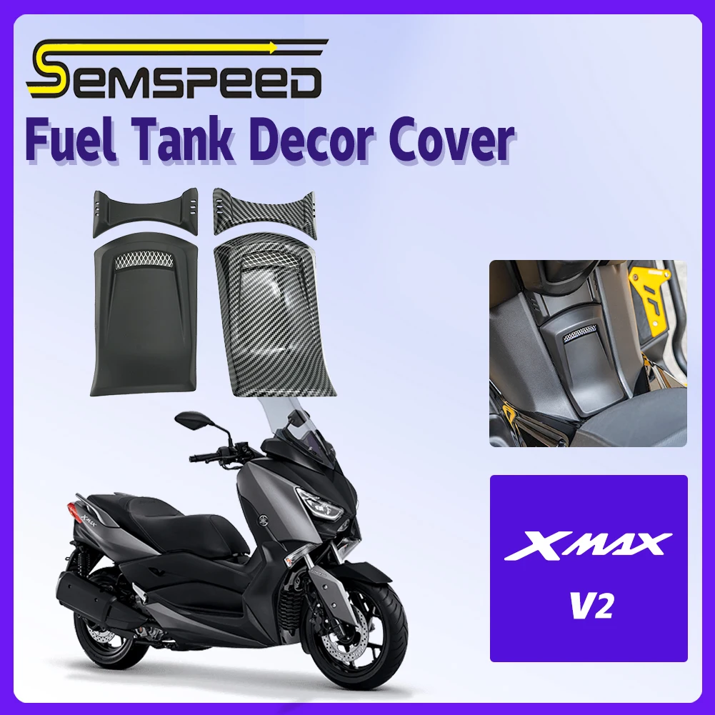 

SEMSPEED Gas Fuel Tank Trim Cap For Yamaha XMAX300 250 2023 XMAX V2 Gasoline Diesel Fuel Oil Filler Tank Cap Decorative Cover