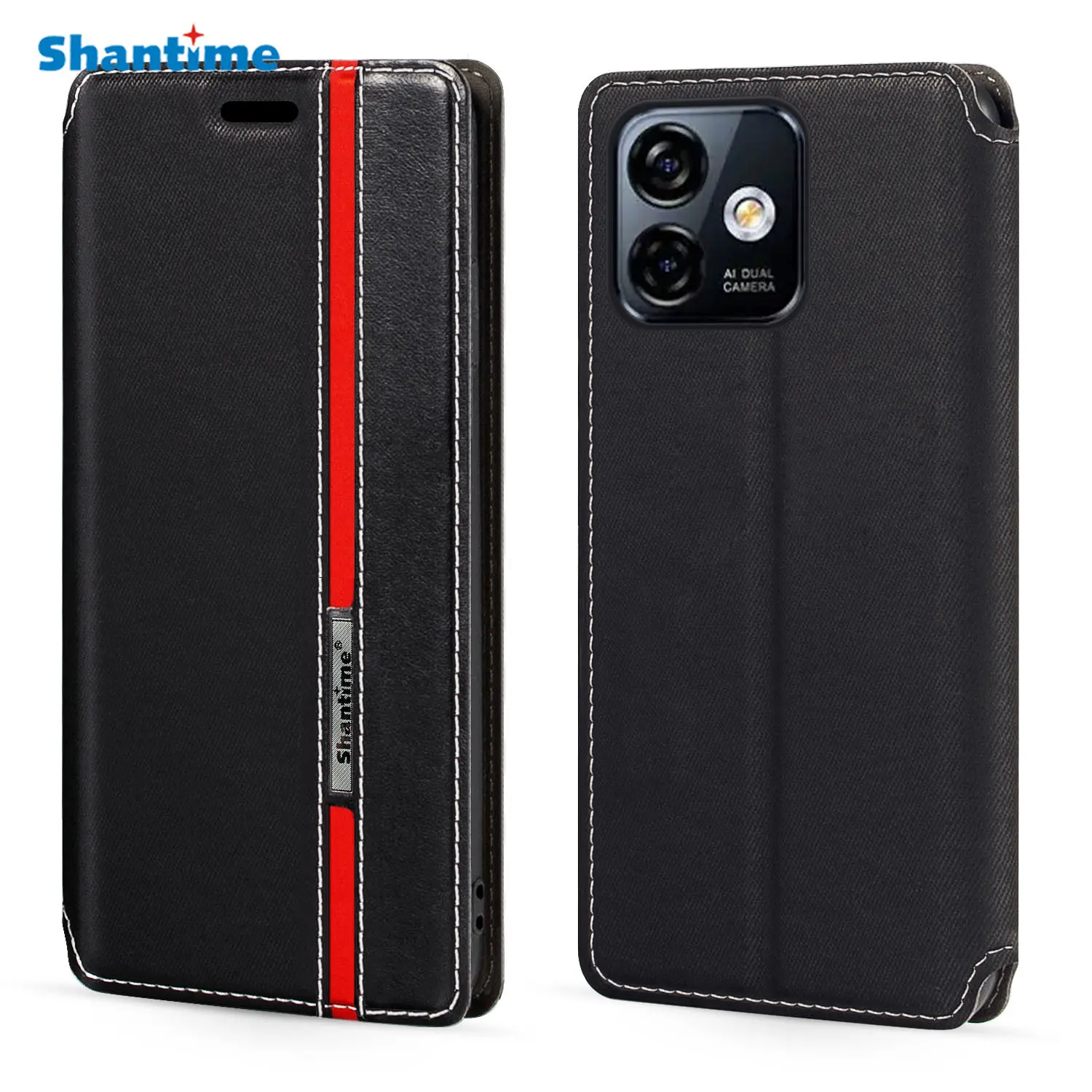 For Ulefone Note 16 Pro Case Fashion Multicolor Magnetic Closure Leather Flip Case Cover with Card Holder 6.52 inches