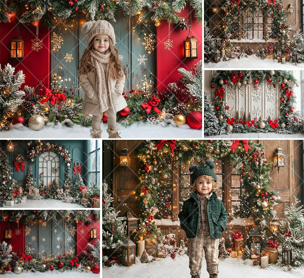 Mehofond Photography Background Winter Christmas Wonderland Xmas Tree Kids Family Holiday Portrait Decor Backdrop Photo Studio