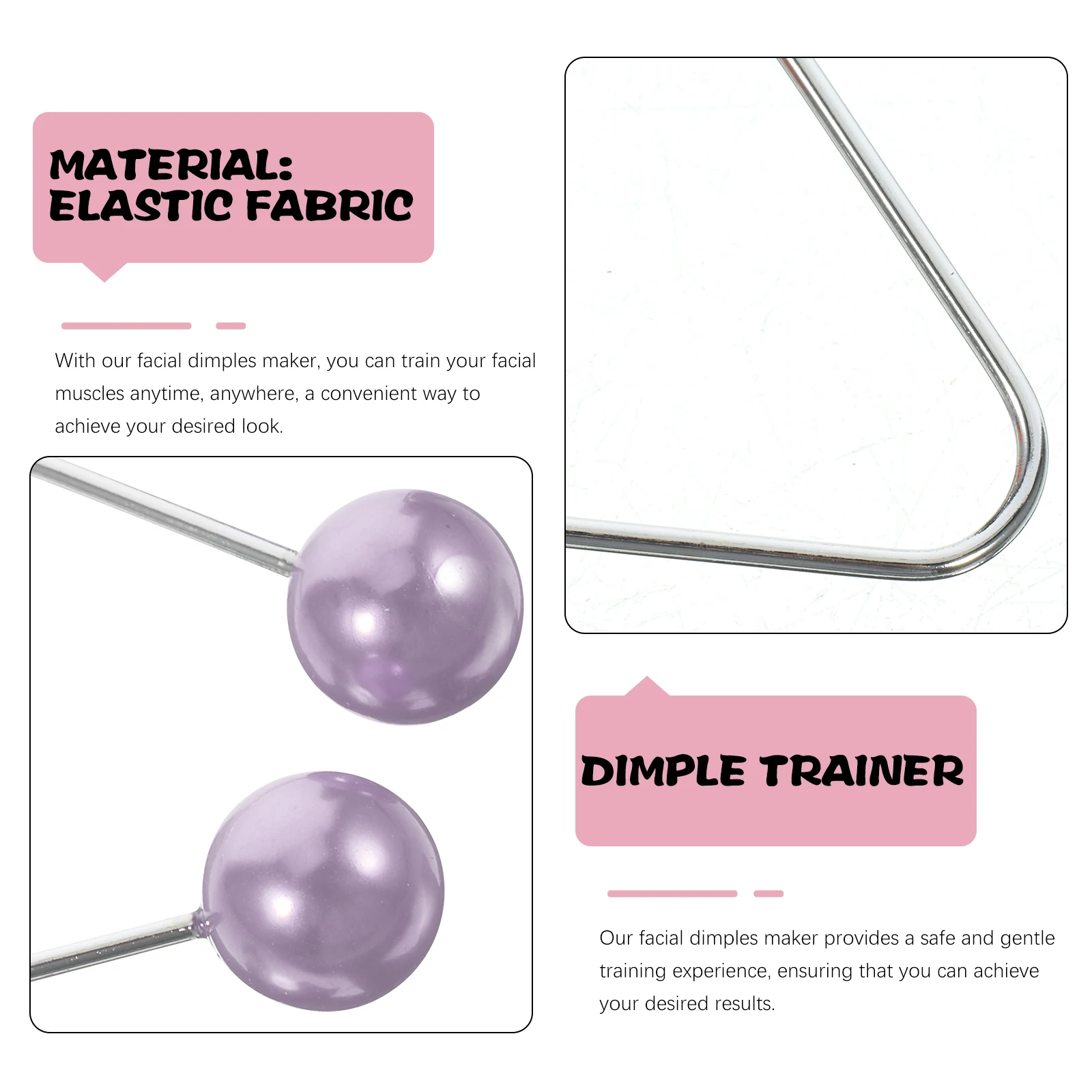 

Metal Face Cheek 1 Tools Pair Black Facial Maker Shaper Dimples Maker For Cheeks Face Dimples Trainer Facial Tools