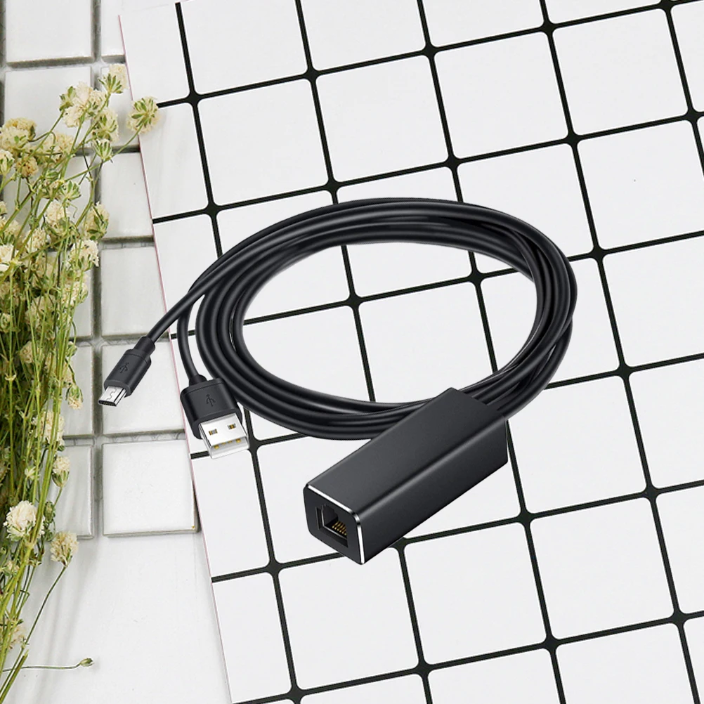 

10/100Mbps Micro Usb To Ethernet Adapter For Stick Fire Black Usb Novelty Device Network Card Fast Stable