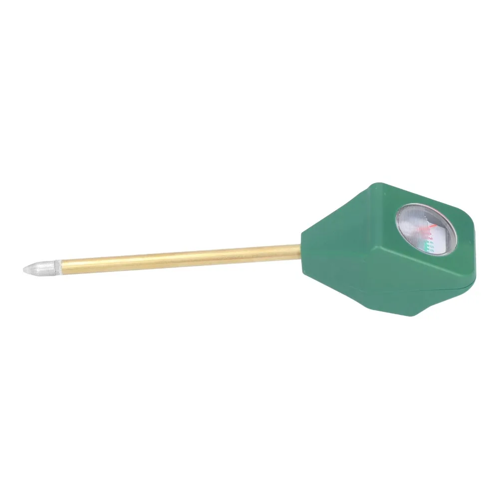 Durable Green Soil Moisture Meter Single Probe ABS and Metal Plant Water Monitor Plug and Play No Battery Required PH Tester