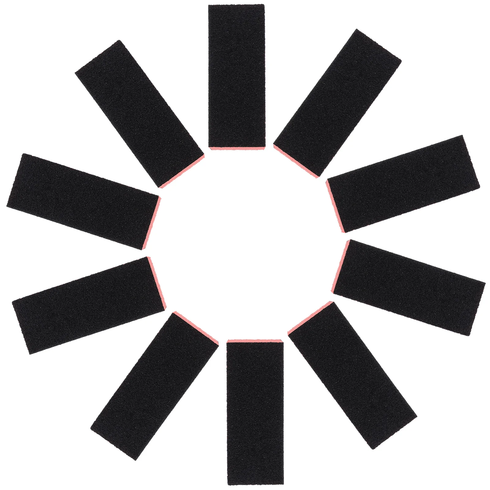 

10Pcs Nail Polishing Sponge Black Buffer Block Durable Long Lasting Polisher Nail File Manicure Buffing Tool