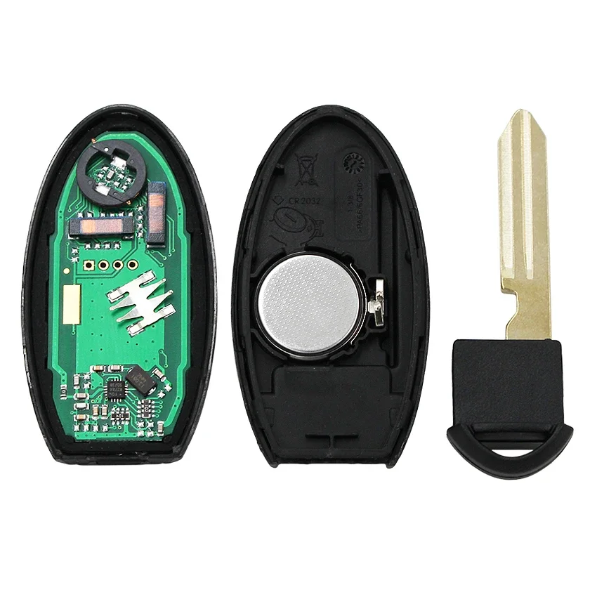 New 3 Button Smart Remote Key Fob 433MHZ with 4A Chip for Infiniti Q50 Q50L Q50S with Insert Key Blade