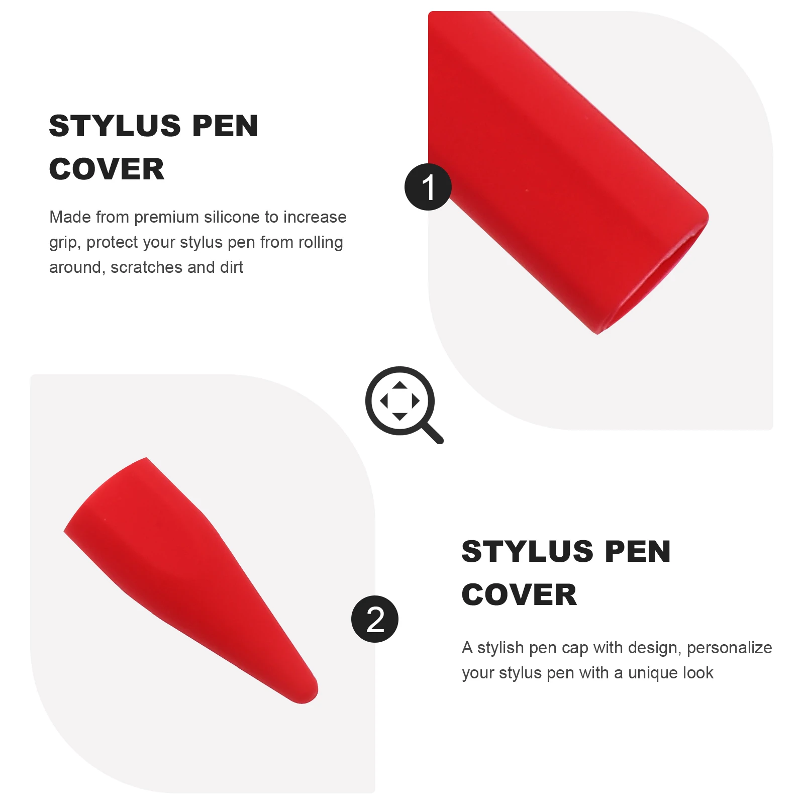 

Stylus Pen Cover 1PC Silicone Cartoon Case for Pencil Anti Scratch Resistant Gift Idea Pencil Sleeve Touch Pen