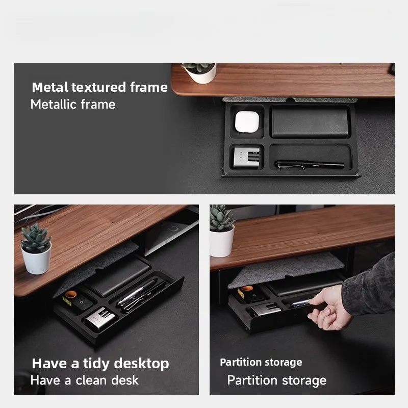 Support de moniteur, tiroirs de rangement, organisateur de bureau, étagère de rangement pour ordinateur, accessoire de bureau ergonomique pour la configuration du bureau à domicile