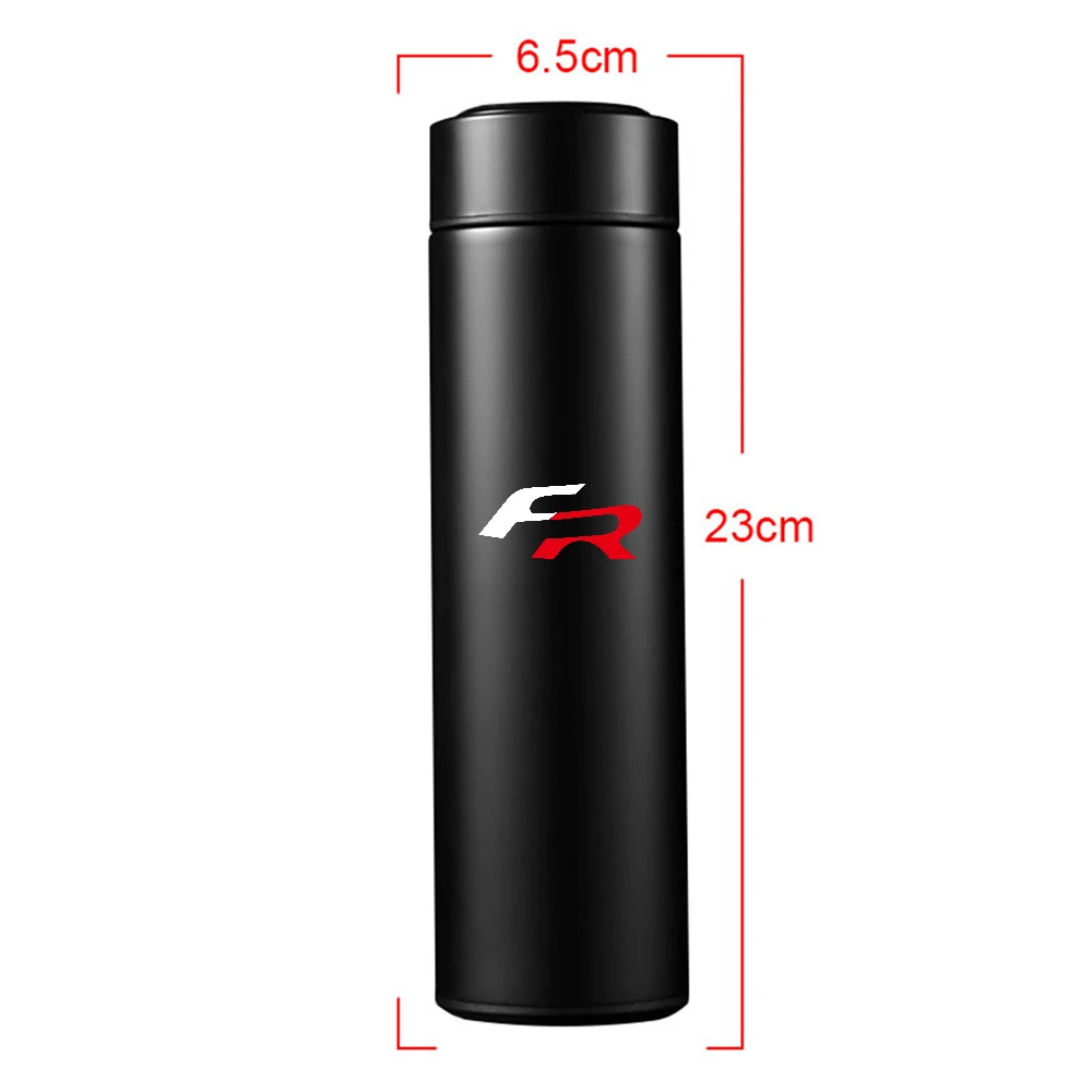 500ml Portable Car Smart Thermos Bottle Temperature Display Cup Coffee Cup For Seat Cupra FR Racing Ibiza Leon Ateca Exeo Altea