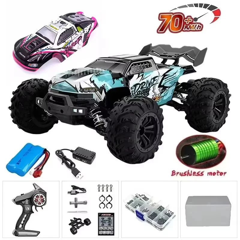 Christmas Gift 1:16 70Km/h or 50Km/h Four-wheel Drive RC Car Remote Control Car High Speed Drift Racing Car Adult Children Toys