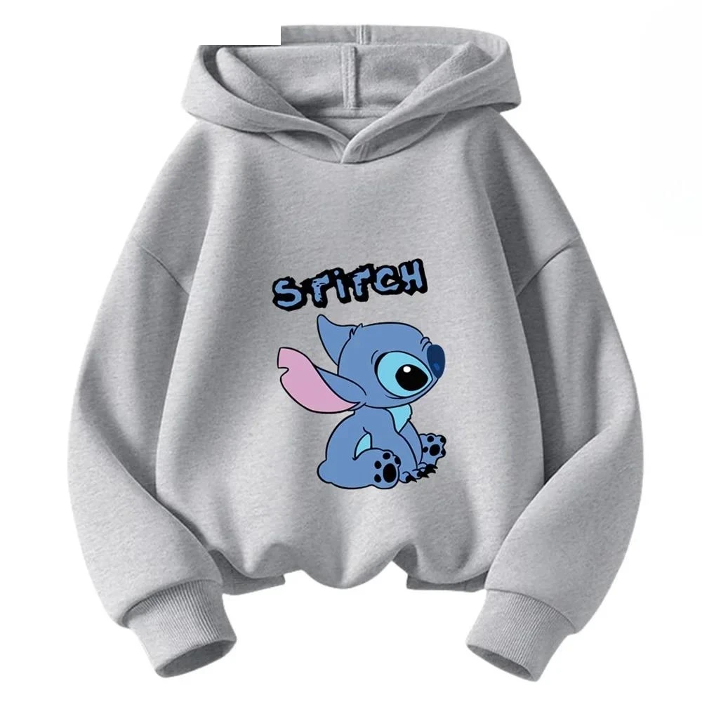 Children's Trucksuit Sweatshirts Stitch Spring Autumn Long Sleeves Hoodies Clothes Boys Clothes Girls Stich Cartoon Casual Tops