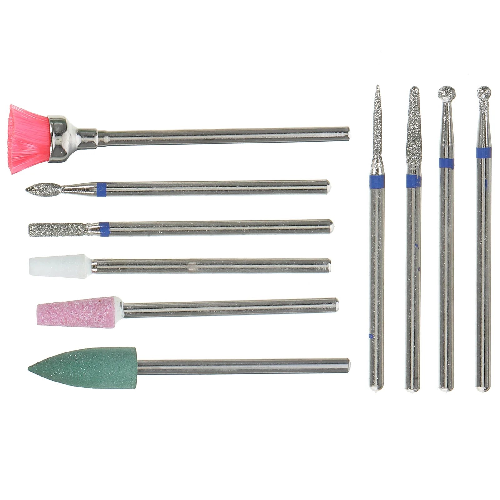 10pcs Set Diamond Manicure Bits For Nail Drill Tool Electric Nail Drill Bits Set File Machine Polish Care Tools