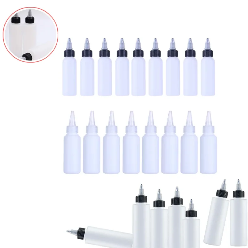 10Pcs 10ml-250ml Condiment Squeeze Bottles Liquids Squirt Dispenser BBQ Sauce Oil for Mustard Syrup Salad Dressing Dispenser