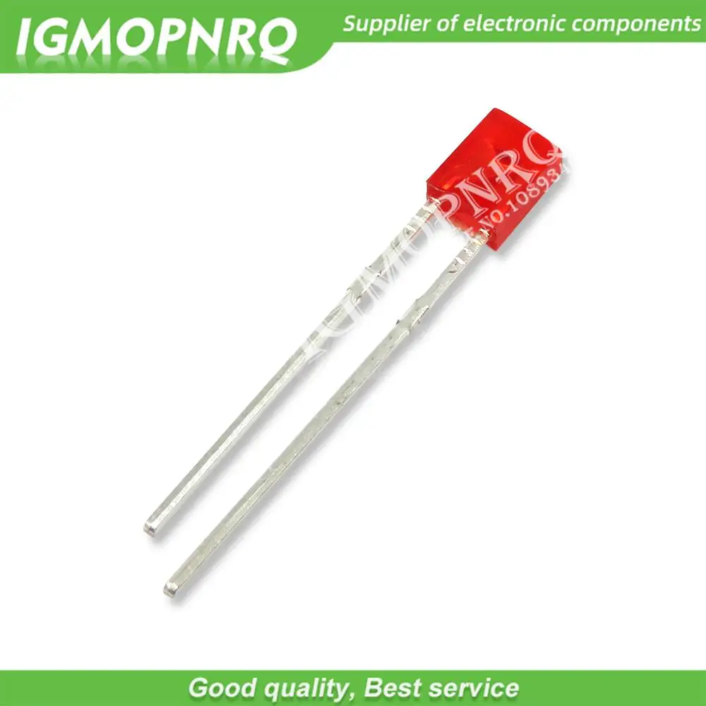 100 buah 2X3X4 2X5X7 persegi LED 234 257 dioda pemancaran cahaya biru merah hijau putih kuning KIT DIY elektronik