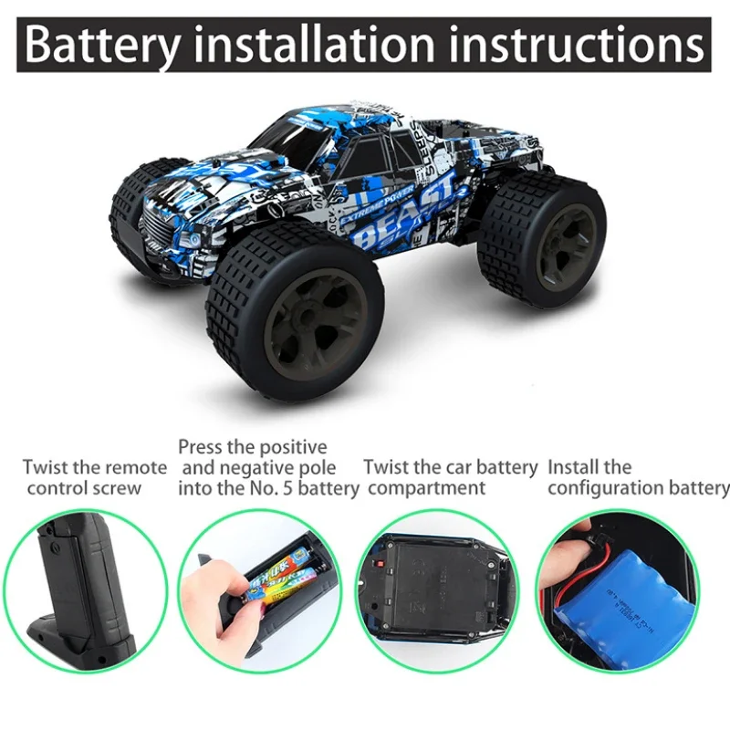 20KM/H Power Motor 2.4G RC Drift Car Truck Independent Shock Absorber Anti-Crash Vehical Adults Kid Toy Gift Remote Control Car