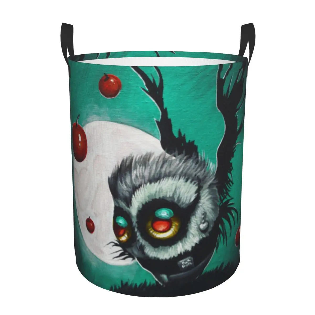 

Horror Death Owl Laundry Hamper Large Clothes Storage Basket Toys Bin Organizer for Boy Girl