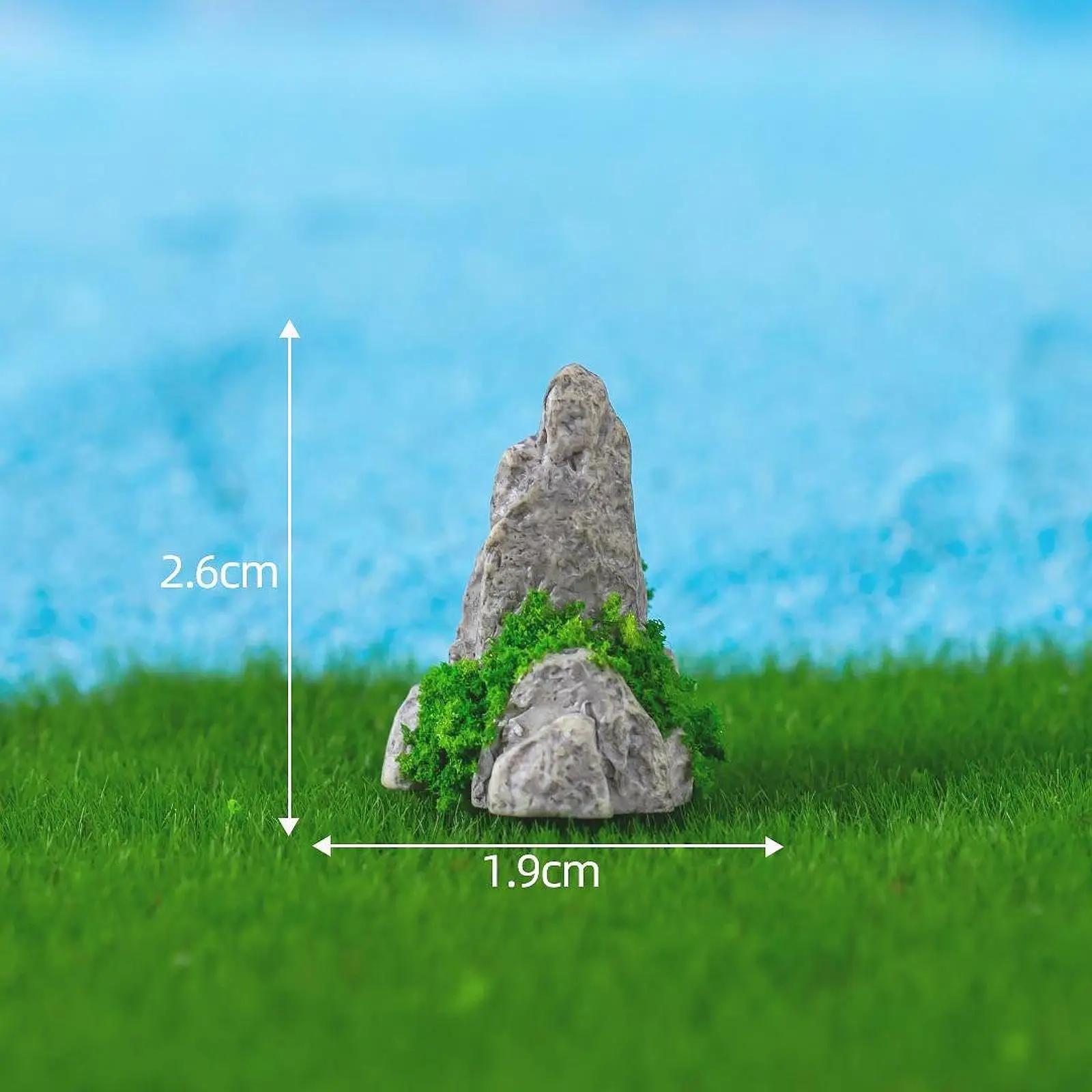 9 Pieces Mini Bonsai Figurines Landscape Statues Handcraft DIY Crafts Lightweight Rockery Decorative Ornaments for Home Decor
