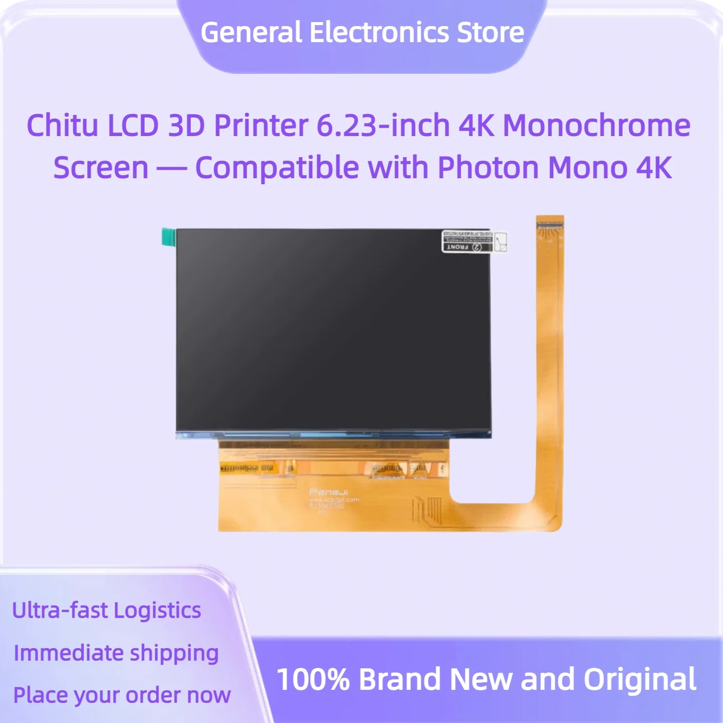 Chitu LCD 3D Printer 6.23-inch 4K Monochrome Screen — Compatible with Photon Mono 4K