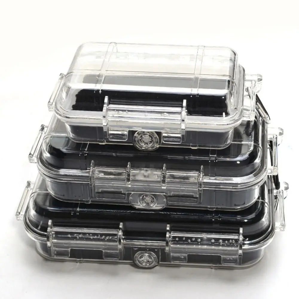 High Quality ABS Camping Box Transparent Equipment Dry Box Sealed Storage Box Shockproof Professional Waterproof Toolbox