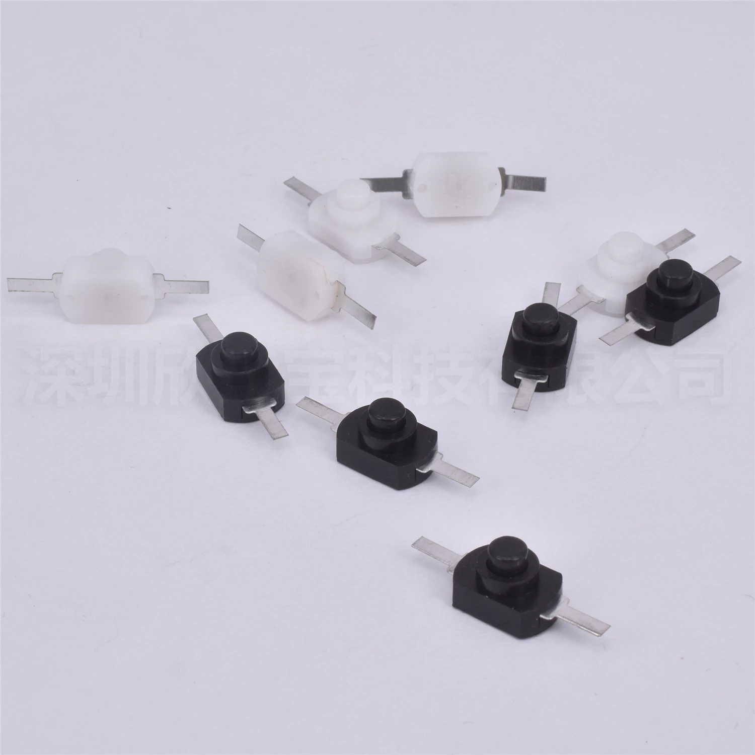 10pcs mini Flashlight Torch Control Switch Latching Self-locking Push Button DC30V 1A Flat Bending SMD PIN 1208YD 1288BM 1208-KD